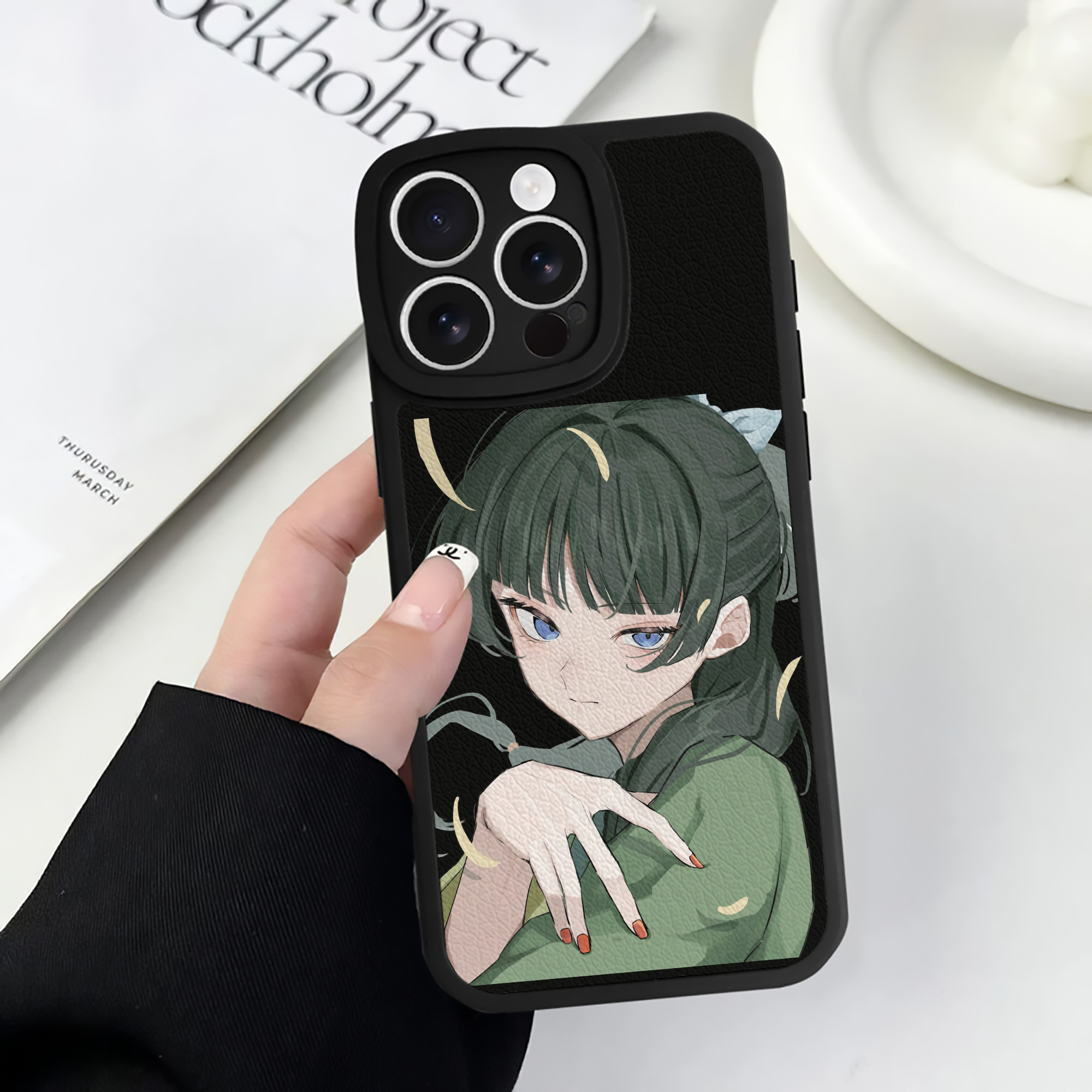 薬屋のひとりごと The Apothecary Diaries 【iPhone 16シリーズ対応】シリコンスマホケース（レザー調） 材質：シリコン